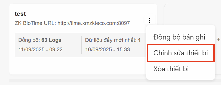 Nút chỉnh sửa thiết bị