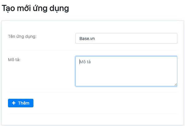 Hanet AI Create App Form