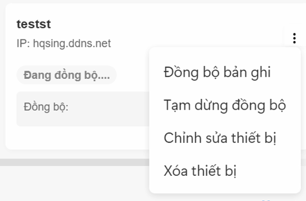 HIK Vision Device Change Sync From