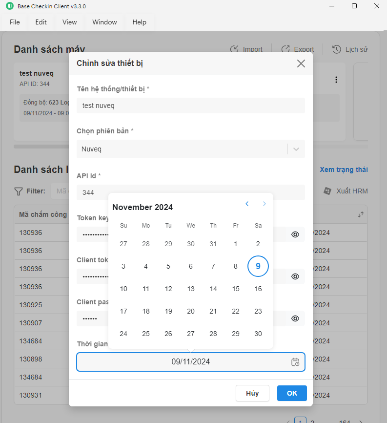 Nuveq Change Sync From