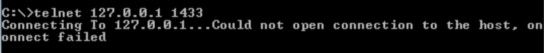 Telnet Failed