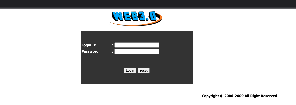 Web Interface access to machine