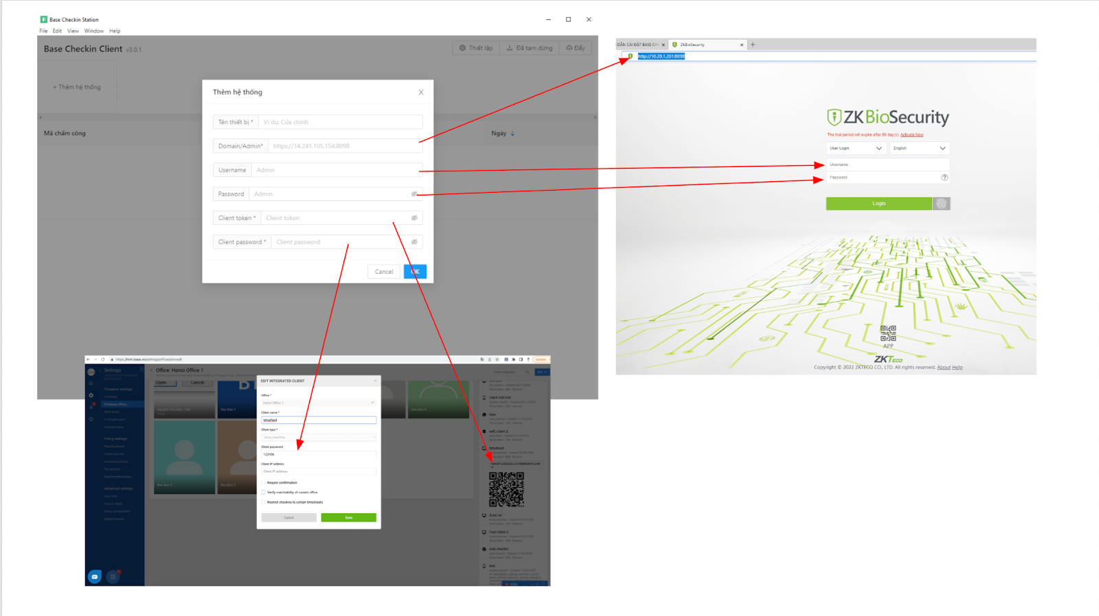 ZK Bio Security Check-in Client